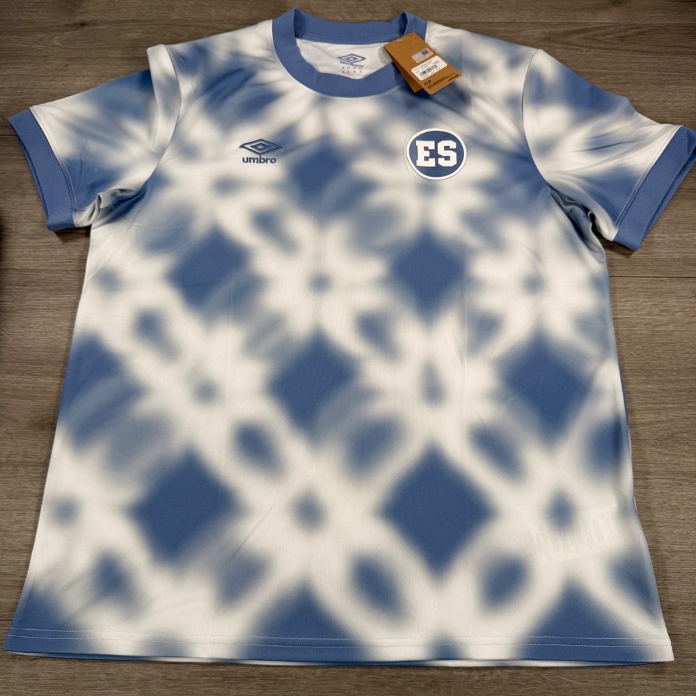 Umbro El Salvador Official Soccer Jersey Extra Large XL New Tie Dye Men's NWT